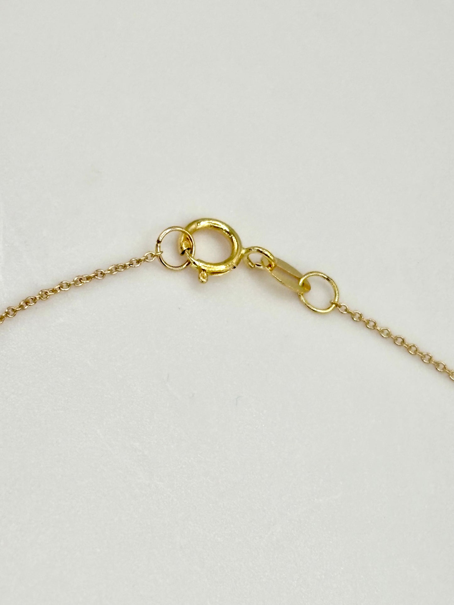 18K solid gold heart pendant