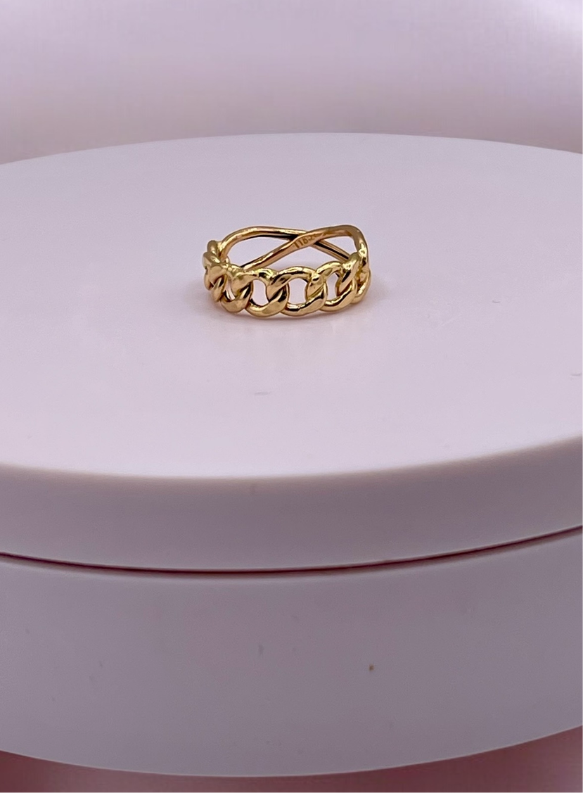 18K solid gold ring